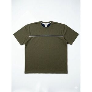 Vintage XG Extreme Gear T-Shirt Men Flat Green SzXL Striped Crew Cotton ComfyY2K